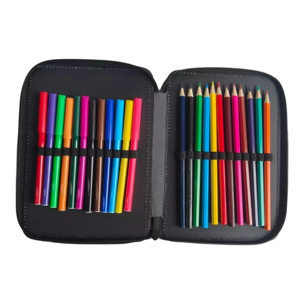 MUST TEAM DOUBLE FILLED PENCIL CASE 15X5X21 cm GAME ON