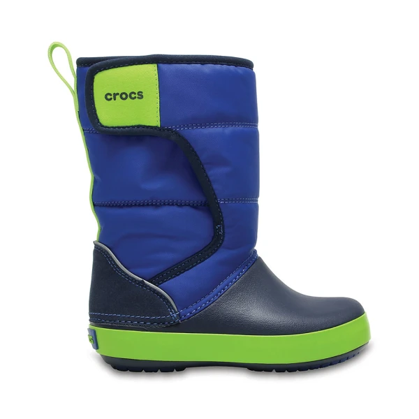 CROCS LODGEPOINT SNOW BOOT K BLUE JEAN-NAVY