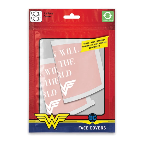 DC COMICS ΥΦΑΣΜΑΤΙΚΗ ΜΑΣΚΑ WONDER WOMAN 2 τεμ.