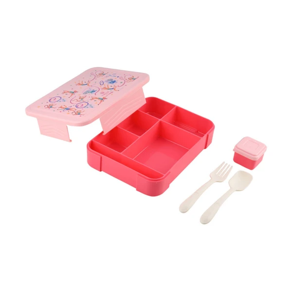 LUNCH BOX SAVE THE AEGEAN 1330ml 5 COMPARTMENTS WITH SPOON/FORK – WILD STUNTS