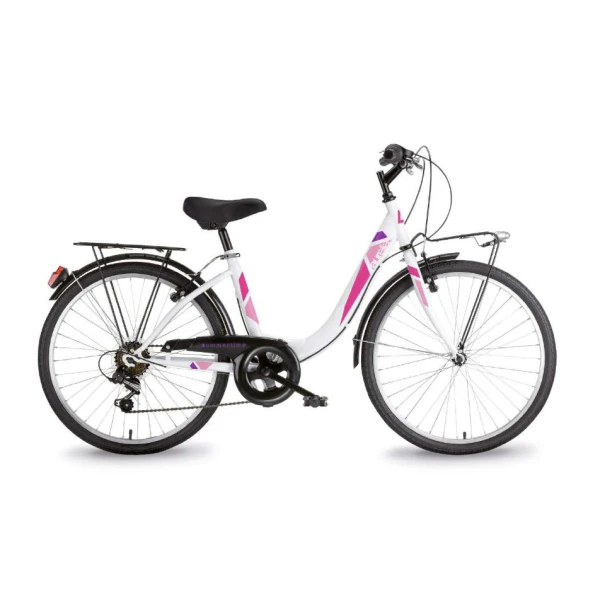 DINO BIKES ΠΟΔΗΛΑΤΟ 26\'\' CITY SUMMERTIME VENERE 6V GIRL ΛΕΥΚΟ