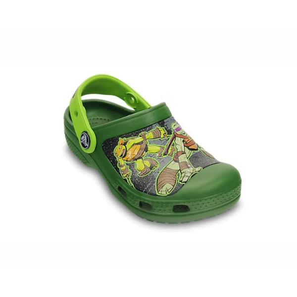CROCS CROCBAND TMNT CLOG SEAWEED/VOLT GREEN