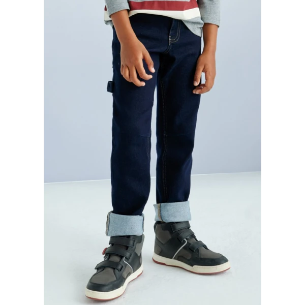 MAYORAL TROUSERS SOFT DENIM WORKER BLUE DARK