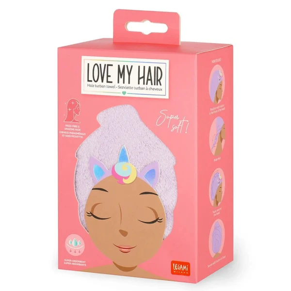 LEGAMI LOVE MY HAIR - ΤΟΥΡΜΠΑΝΙ ΠΕΤΣΕΤΑ ΜΑΛΛΙΩΝ - UNICORN