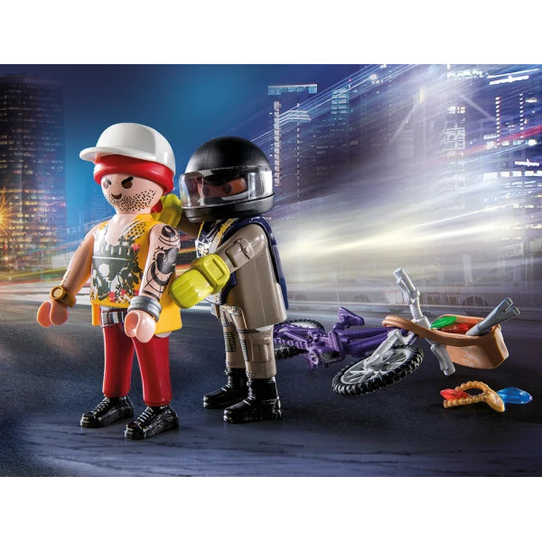 PLAYMOBIL CITY ACTION STARTER PACK SPECIAL FORCES AND THIEF