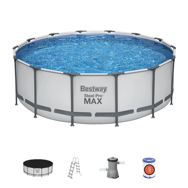 BESTWAY POOL SET 427X122 cm STEEL PRO MAX 
