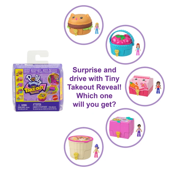 POLLY POCKET MINI TINY TAKEOUT REVEAL