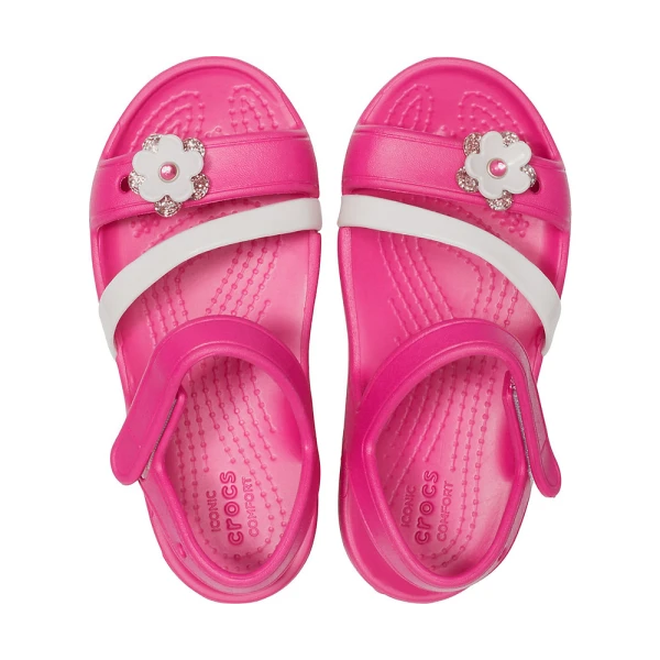 CROCS LINA CHARM SANDAL K CANDY PINK