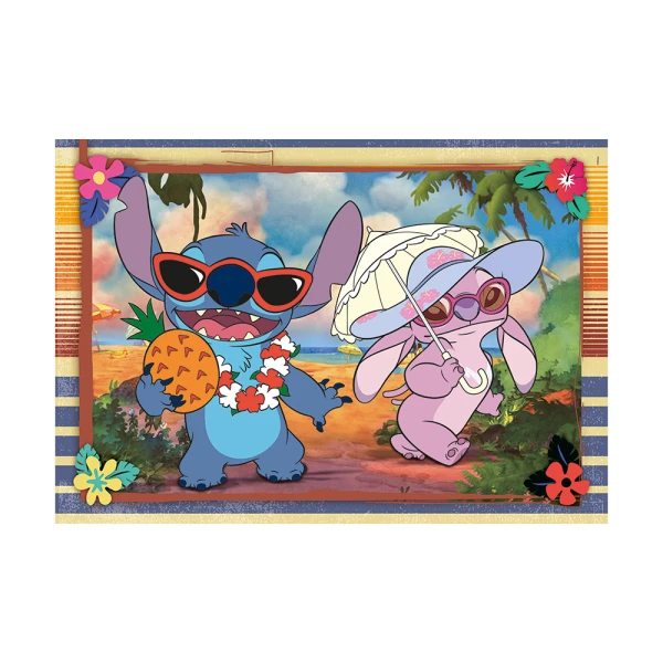 CLEMENTONI ΠΑΙΔΙΚΟ ΠΑΖΛ SUPER COLOR DISNEY STITCH 2X60 τμχ
