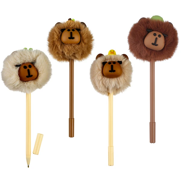 POM POM PEN CAPYBARA 0.7mm - 4 DESIGNS