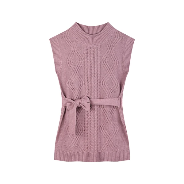 ENERGIERS GIRL\'S  SLEEVELESS SWEATER DUSTY LILAC
