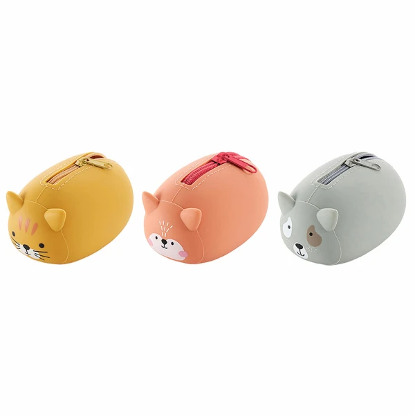 MIQUELRIUS BACK2FUN SILICONE WALLET ANIMALS - 3 DESIGNS