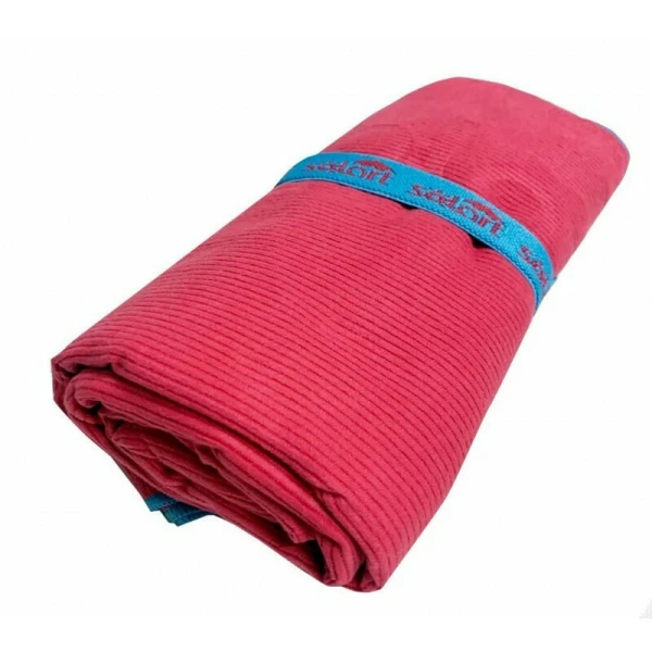 BEACH TOWEL MICROFIBER LARGE RAFFLE TEXTURE 80X195 cm CORAL