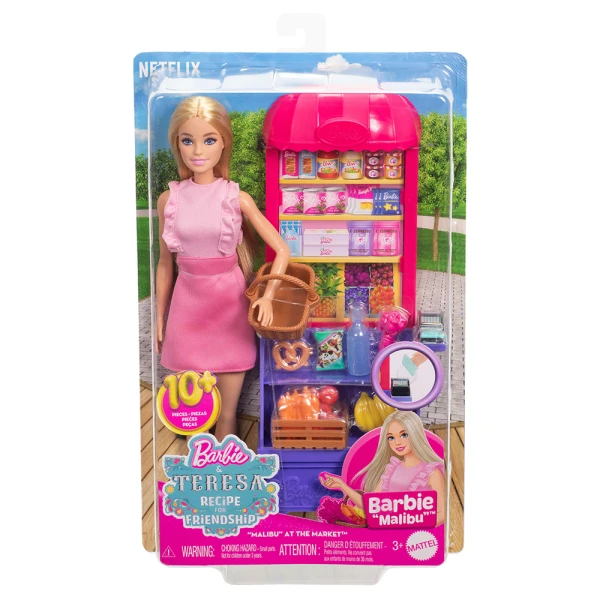 ΣΕΤ ΠΑΙΧΝΙΔΙΟΥ ΚΟΥΚΛΑ BARBIE MALIBU ΓΙΑ ΨΩΝΙΑ