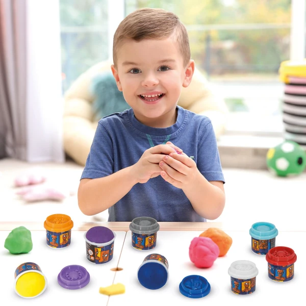 AS 10 DOUGH JARS 1OZ IN A BAG SPIDERMAN FOR AGES 3+