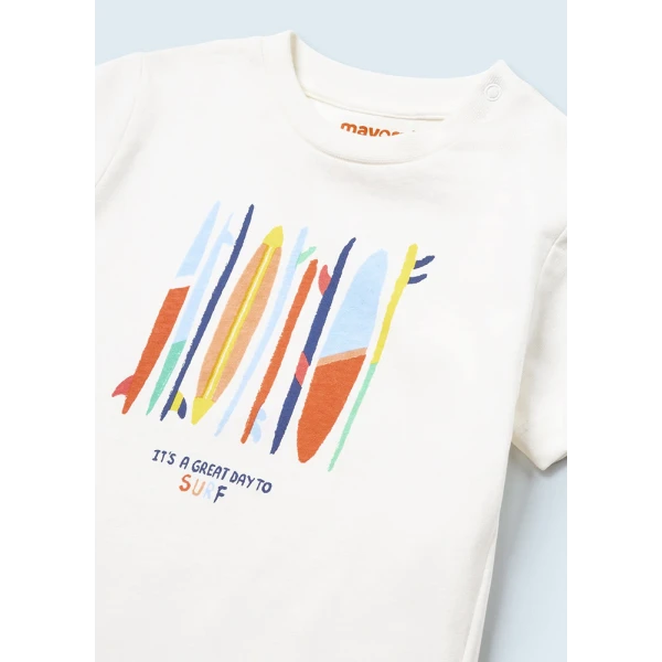 MAYORAL SET T-SHIRT SURF ORANGE