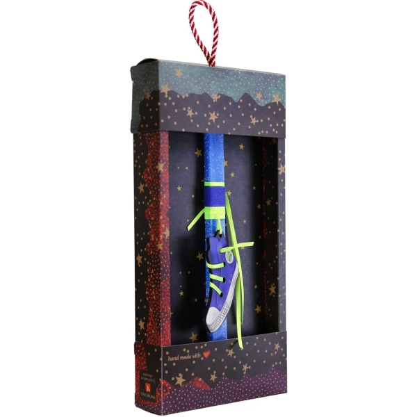 SYNCHRONIA HANDMADE CANDLE SHOE ALLSTAR TYPE ELECTRIC BLUE