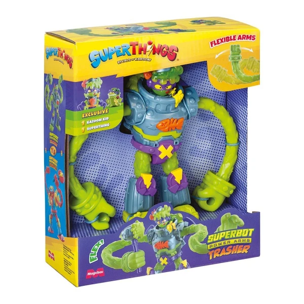 SUPERTHINGS SUPERBOT POWER ARMS WITH TRASHER FIGURES FOR AGES 4+