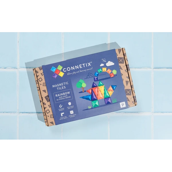 CONNETIX ΜΑΓΝΗΤΙΚΑ ΤΟΥΒΛΑΚΙΑ RAINBOW MINI PACK 24 τεμ.