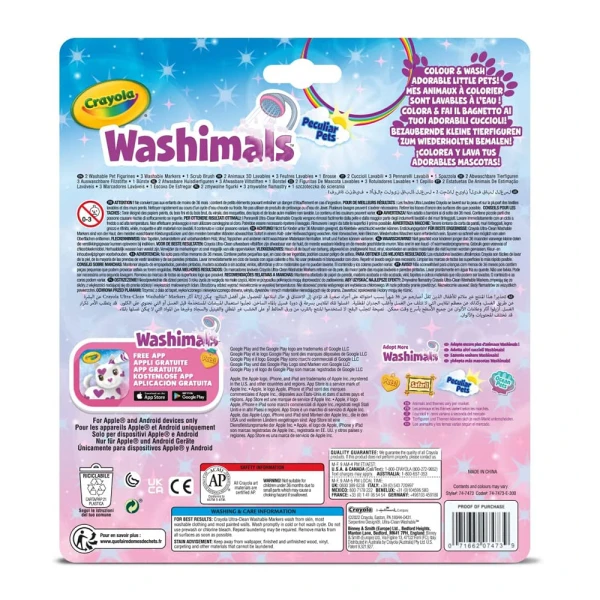 CRAYOLA WASHIMALS UNICORN AND OWL
