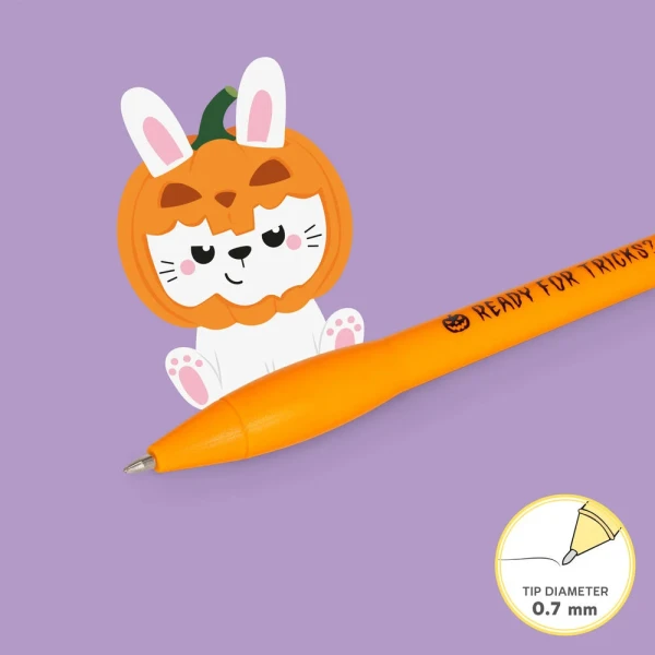LEGAMI WRITING IS MAGIC LIGHT-UP GEL ΣΤΥΛΟ BUNNY PUMPKIN 0.7mm