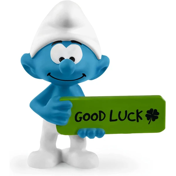 MINIATURE SCHLEICH GOOD LUCK SMURF 