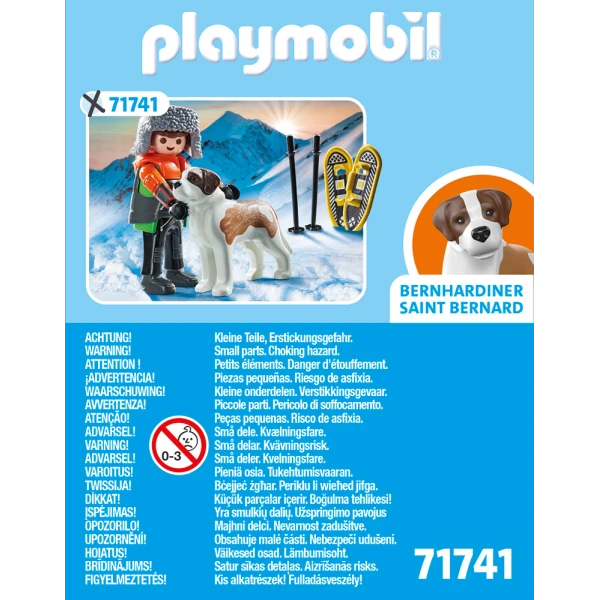 PLAYMOBIL MY LIFE HIKER WITH SAINT BERNARD