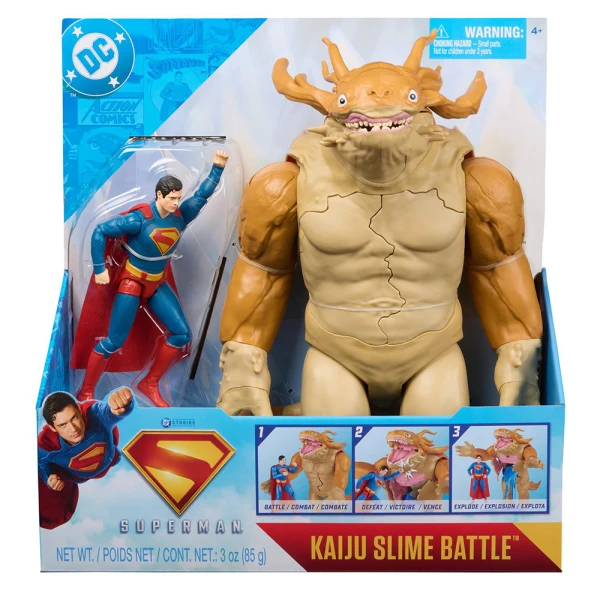 SUPERMAN MOVIE SUPERMAN vs KAIJU 15 εκ. ΜΕ ΓΛΙΤΣΑ