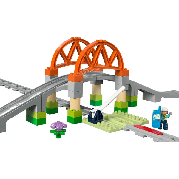 LEGO® DUPLO® TOWN ΣΕΤ ΕΠΕΚΤΑΣΗΣ ΜΕ ΓΕΦΥΡΑ ΚΑΙ ΤΡΟΧΙΕΣ ΤΡΕΝΟΥ