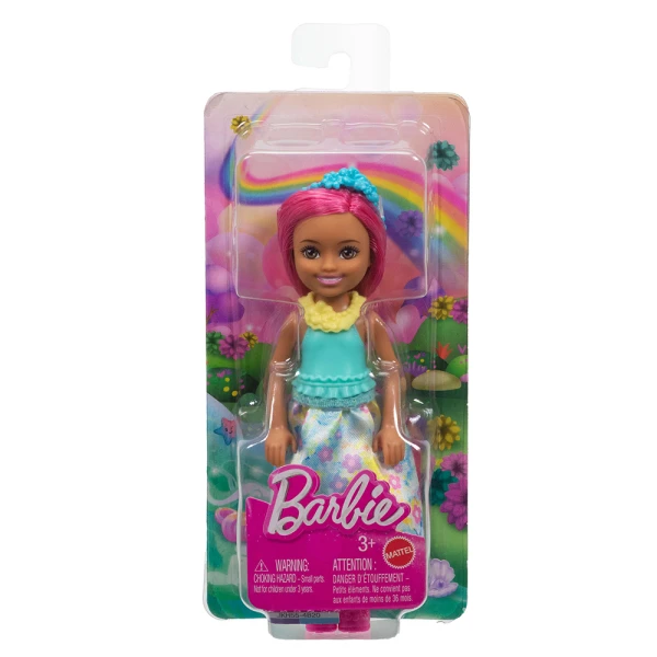 BARBIE CHELSEA DOLL FAIRYTALE WORLD - ROYAL WITH PINK HAIR