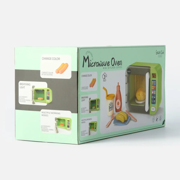 KITCHEN SET ELECTRONIC MICROWAVE OVEN WITH SOUNDS, LIGHTS TOUCH BUTTONS