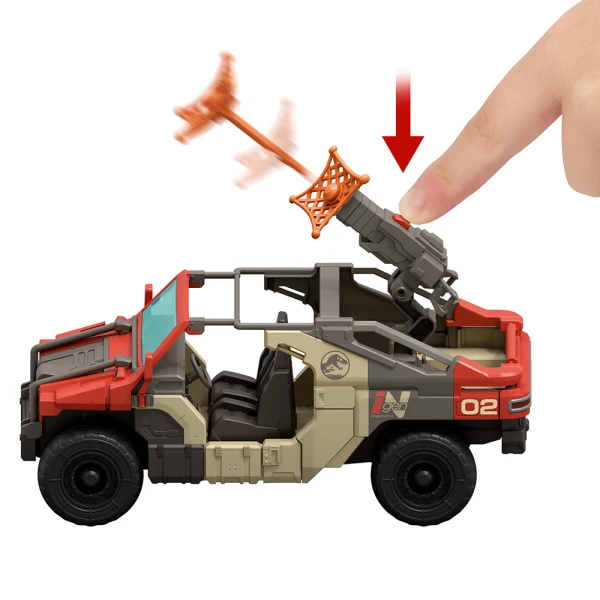 JURASSIC WORLD REBIRTH LAUNCH \'N BATTLE VEHICLE SET