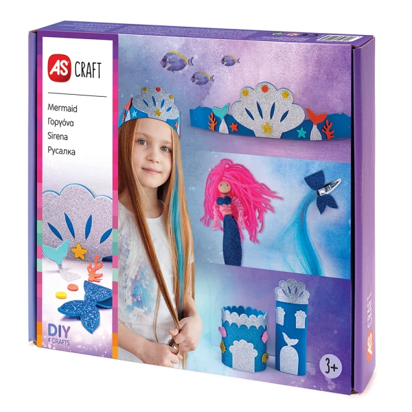 AS CRAFT ΓΟΡΓΟΝΑ ΠΑΙΧΝΙΔΙ ΜΕ 4 ΧΕΙΡΟΤΕΧΝΙΕΣ DIY ΓΙΑ 3+ ΧΡΟΝΩΝ