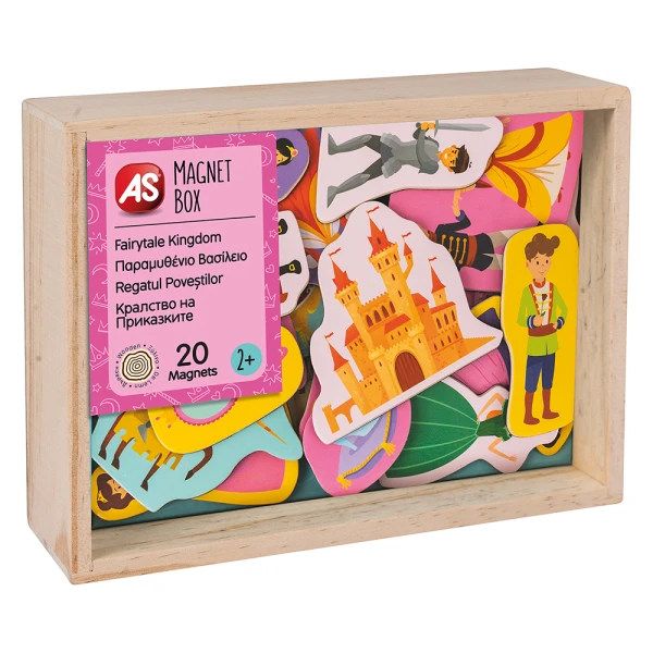 AS MAGNET BOX ΠΑΡΑΜΥΘΕΝΙΟ ΒΑΣΙΛΕΙΟ 20 ΕΚΠΑΙΔΕΥΤΙΚΟΙ ΞΥΛΙΝΟΙ ΜΑΓΝΗΤΕΣ ΓΙΑ 2+ ΧΡΟΝΩΝ