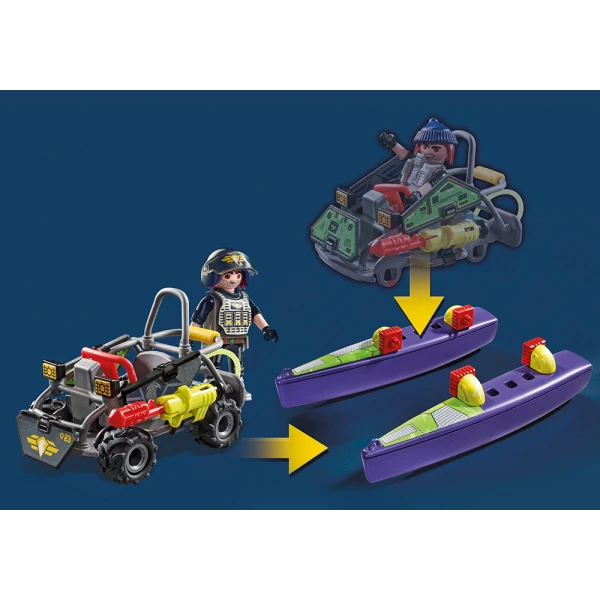 PLAYMOBIL CITY ACTION TACTICAL UNIT - MULIT-TERRAIN QUAD