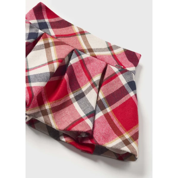 MAYORAL SET SKIRT CHECKED RED