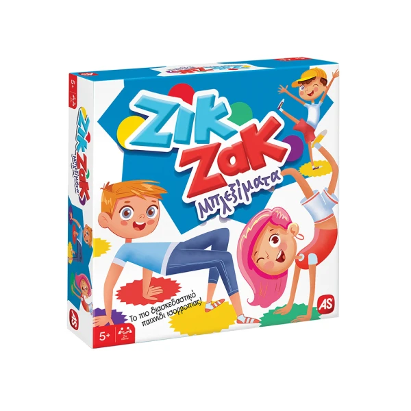 AS GAMES BOARD GAME ZIK ZAK BLEKSIMATA FOR AGES 5+ AND 2+ PLAYERS