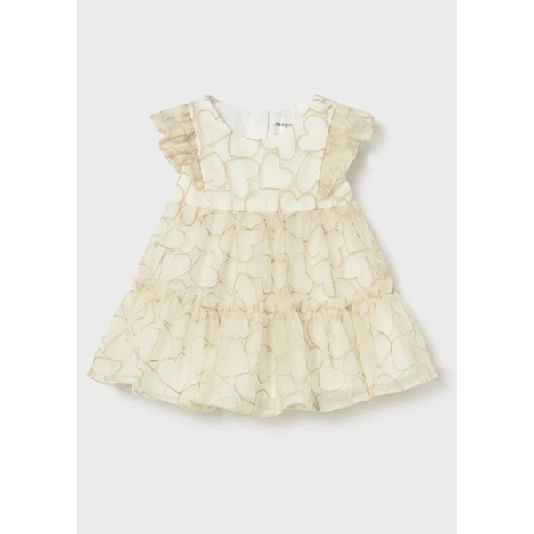 MAYORAL DRESS TULLE WHEAT 