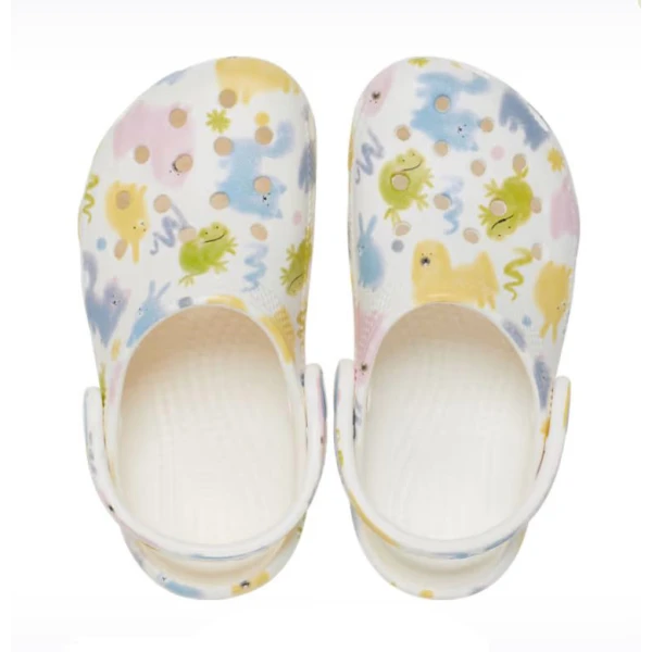 CROCS CLASSIC PASTEL PETS CLOG T CHALK