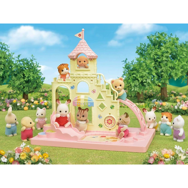 THE SYLVANIAN FAMILIES BABY CASTLE PLAYGROUND