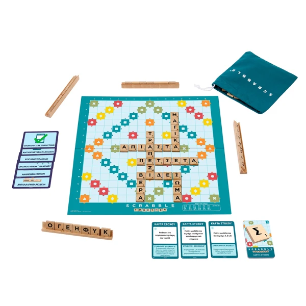 ΕΠΙΤΡΑΠΕΖΙΟ ΠΑΙΧΝΙΔΙ ΝΕΟ SCRABBLE ΜΕ ΞΥΛΙΝΑ ΓΡΑΜΜΑΤΑ
