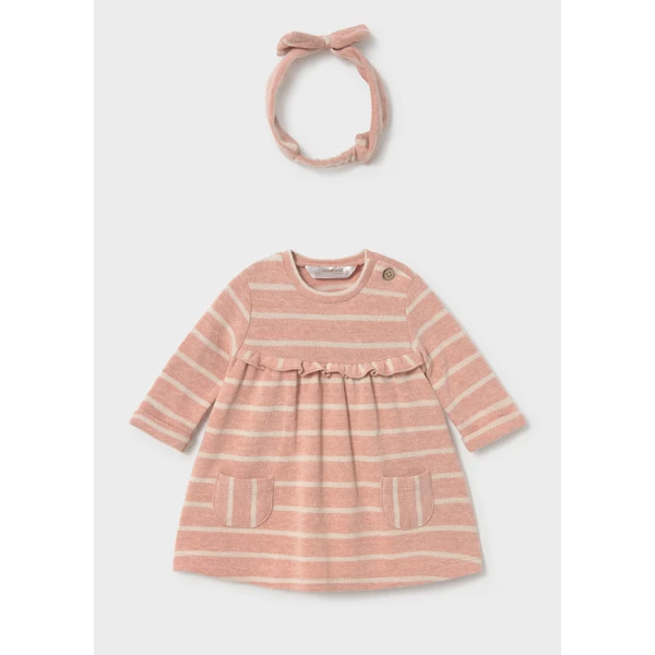 MAYORAL STRIPED DRESS PINK