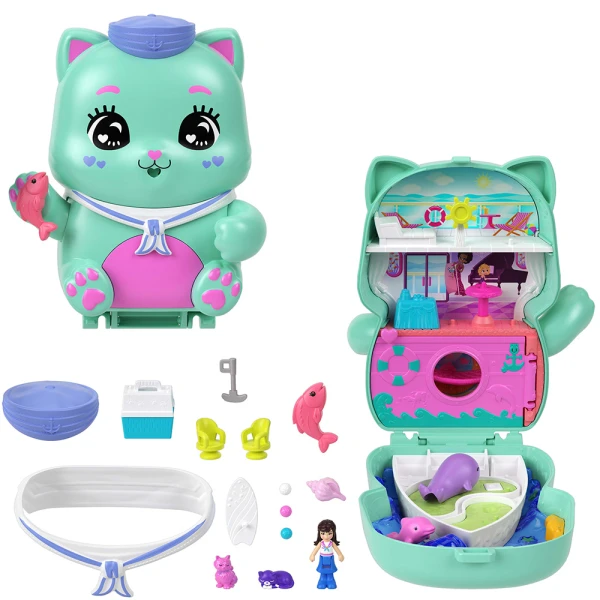 POLLY MINI POLLY\'S WORLD SET - SAIL KITTY