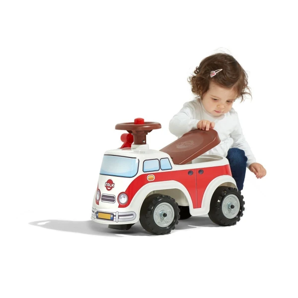 BABY FALK VINTAGE MINIVAN RIDE-ON WITH OPENING SEAT