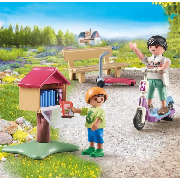 PLAYMOBIL CITY LIFE ΥΠΑΙΘΡΙΑ ΑΝΤΑΛΛΑΚΤΙΚΗ ΒΙΒΛΙΟΘΗΚΗ