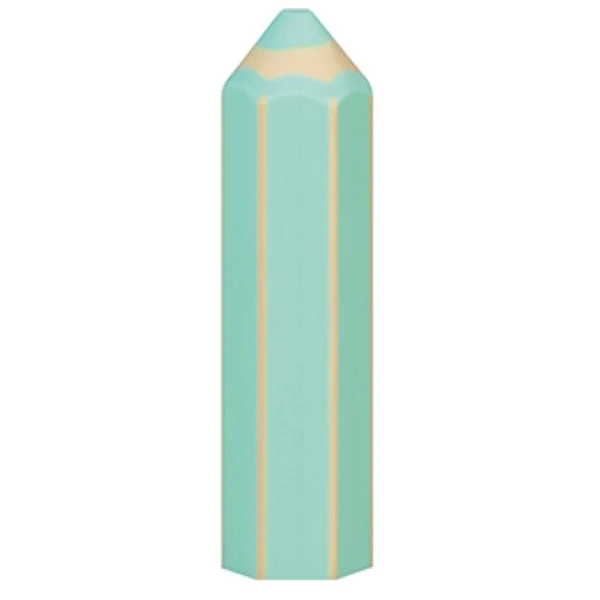 FUN ERASER PENCIL SHAPE MINT 6 cm 