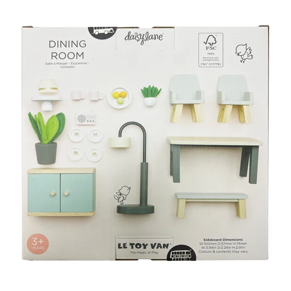 LE TOY VAN WOODEN DRAWING SET ROSEBUD 