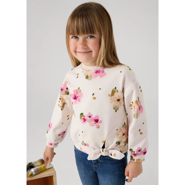 MAYORAL SWEATER PRINTED BEIGE LIGHT