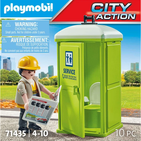 PLAYMOBIL CITY ACTION ΧΗΜΙΚΗ ΤΟΥΑΛΕΤΑ
