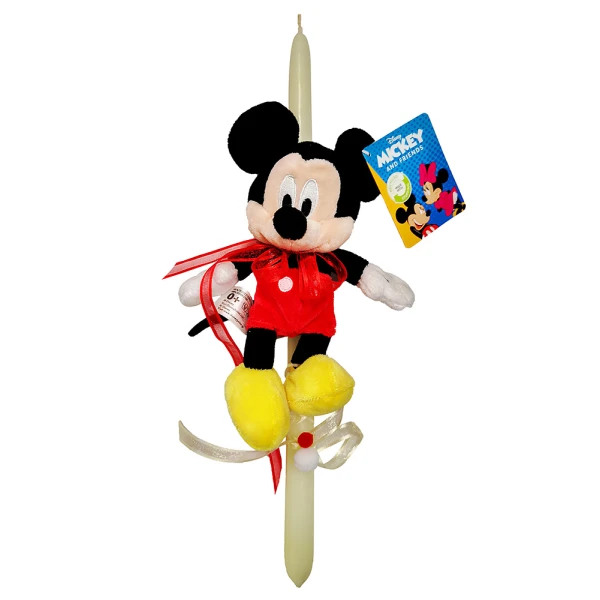EASTER CANDLE DISNEY PLUSH MICKEY MOUSE 20 cm